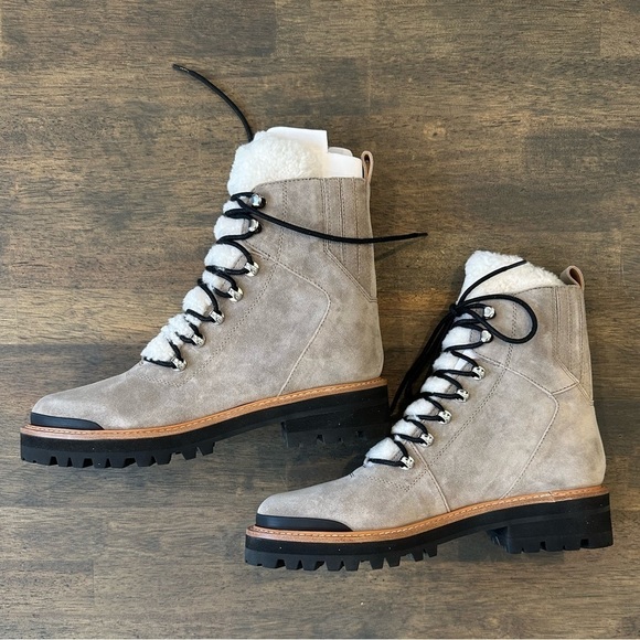 Marc Fisher Izzie Lugsole Ankle Boot Medium Gray - Picture 4 of 10